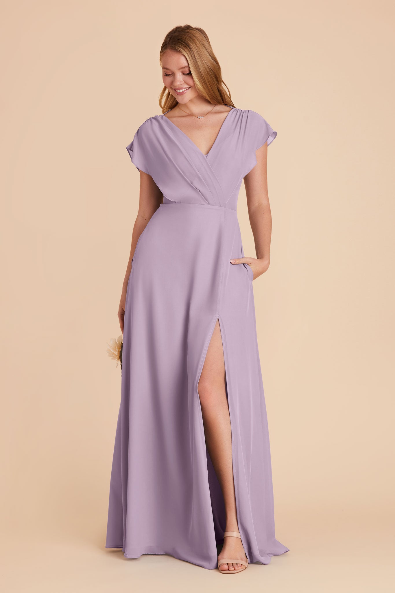 Shop Sexy Lavender Satin Spaghetti Straps Romantic Floor-length Mermaid Bridesmaid  Dress under 100
