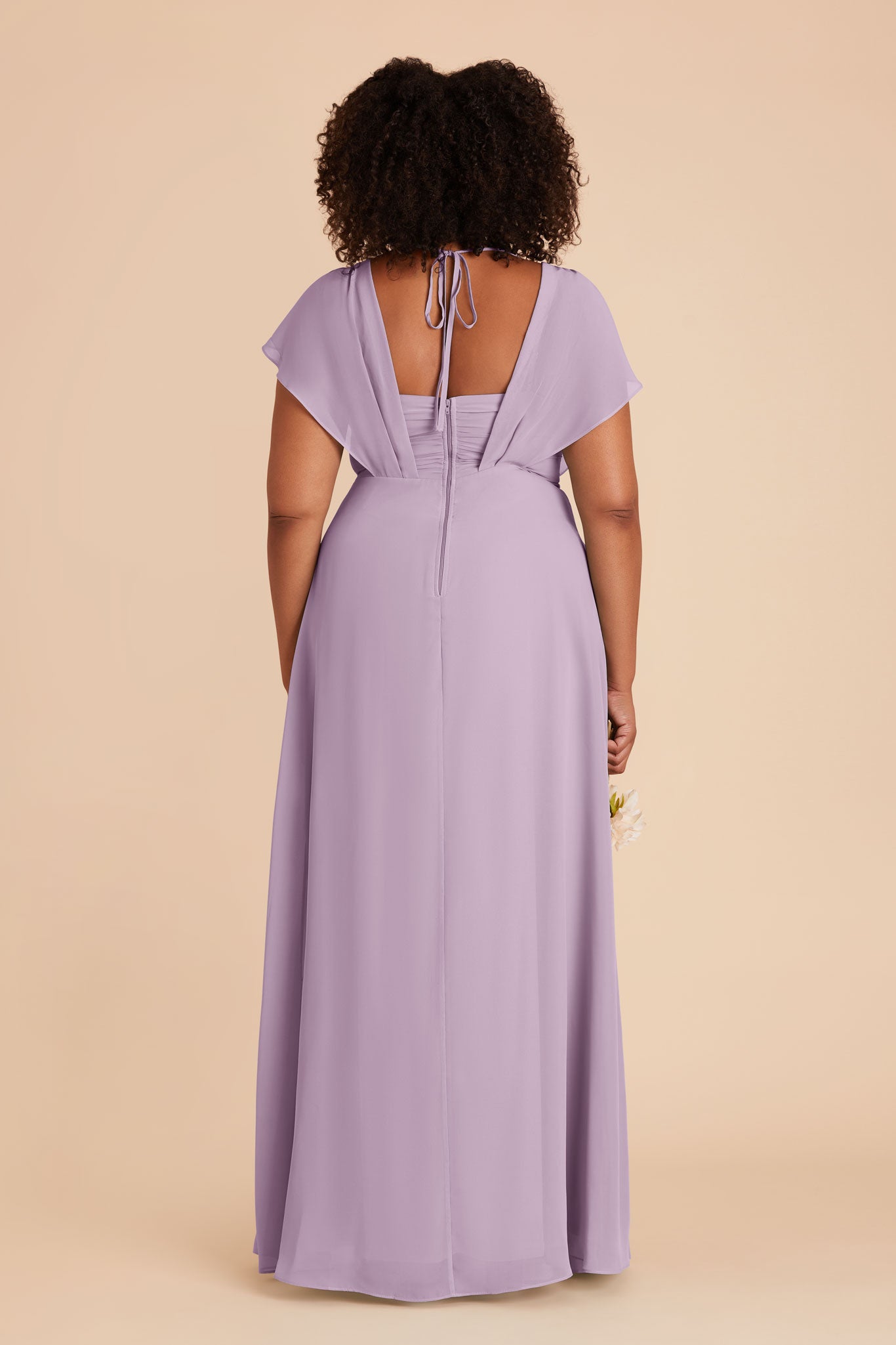 Violet Chiffon Dress - Lavender