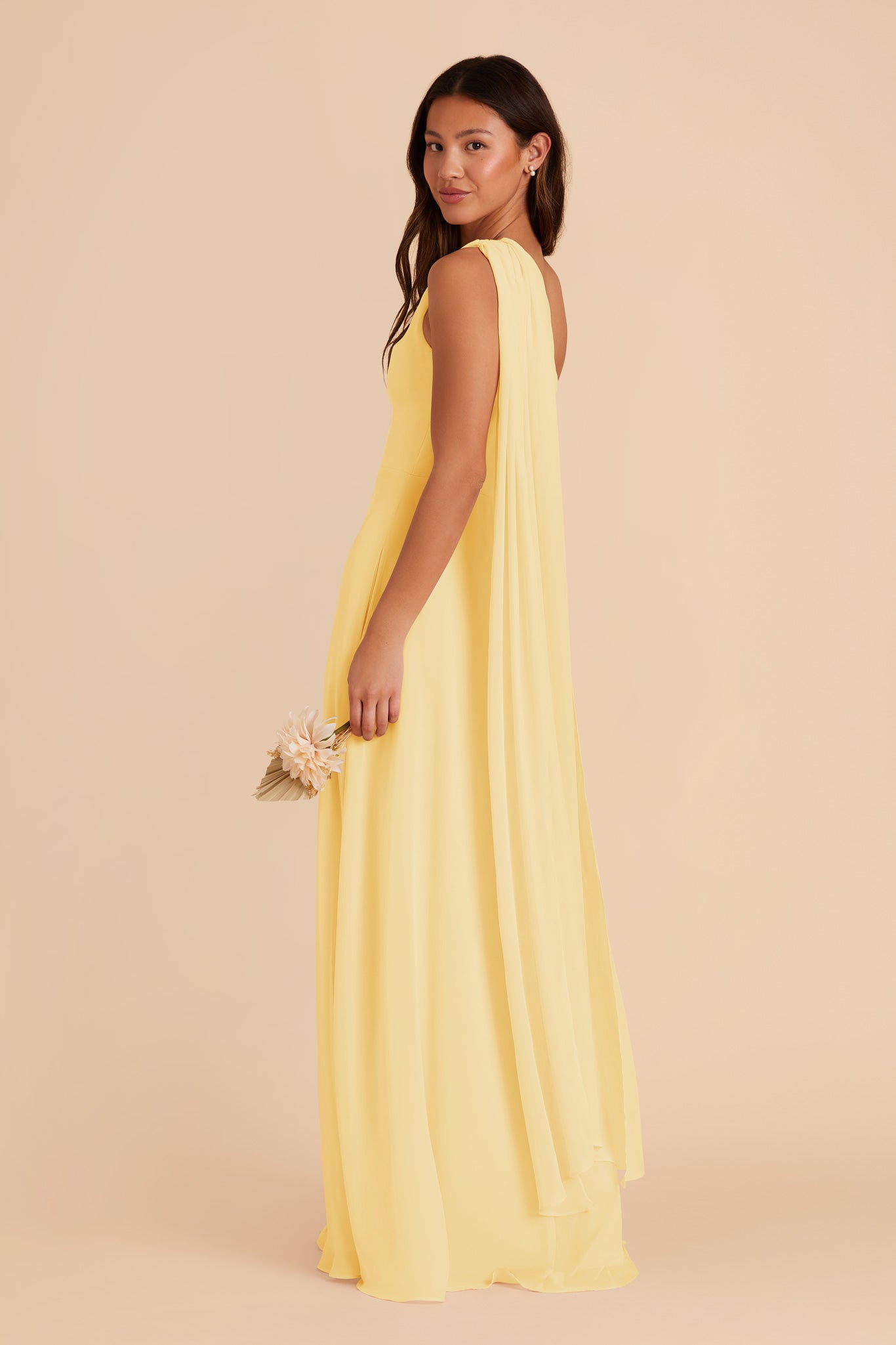 Lemon Sorbet Melissa Chiffon Dress by Birdy Grey
