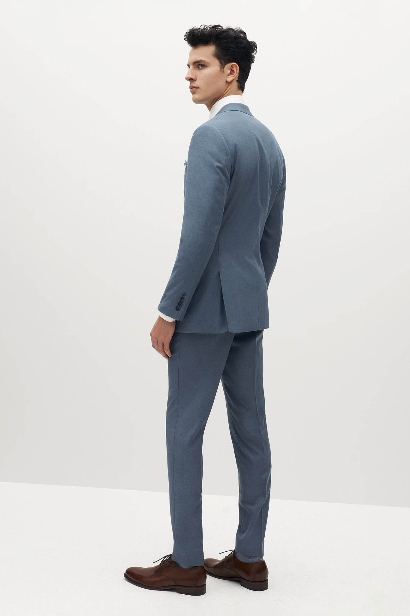 Light Blue Groomsman Suit by SuitShop