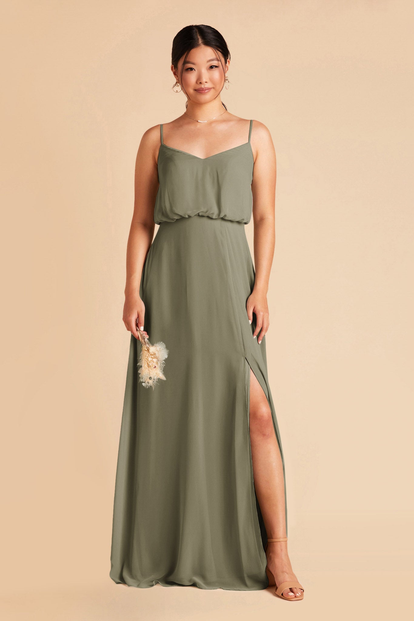 Moss Green Gwennie Dress by Birdy Grey
