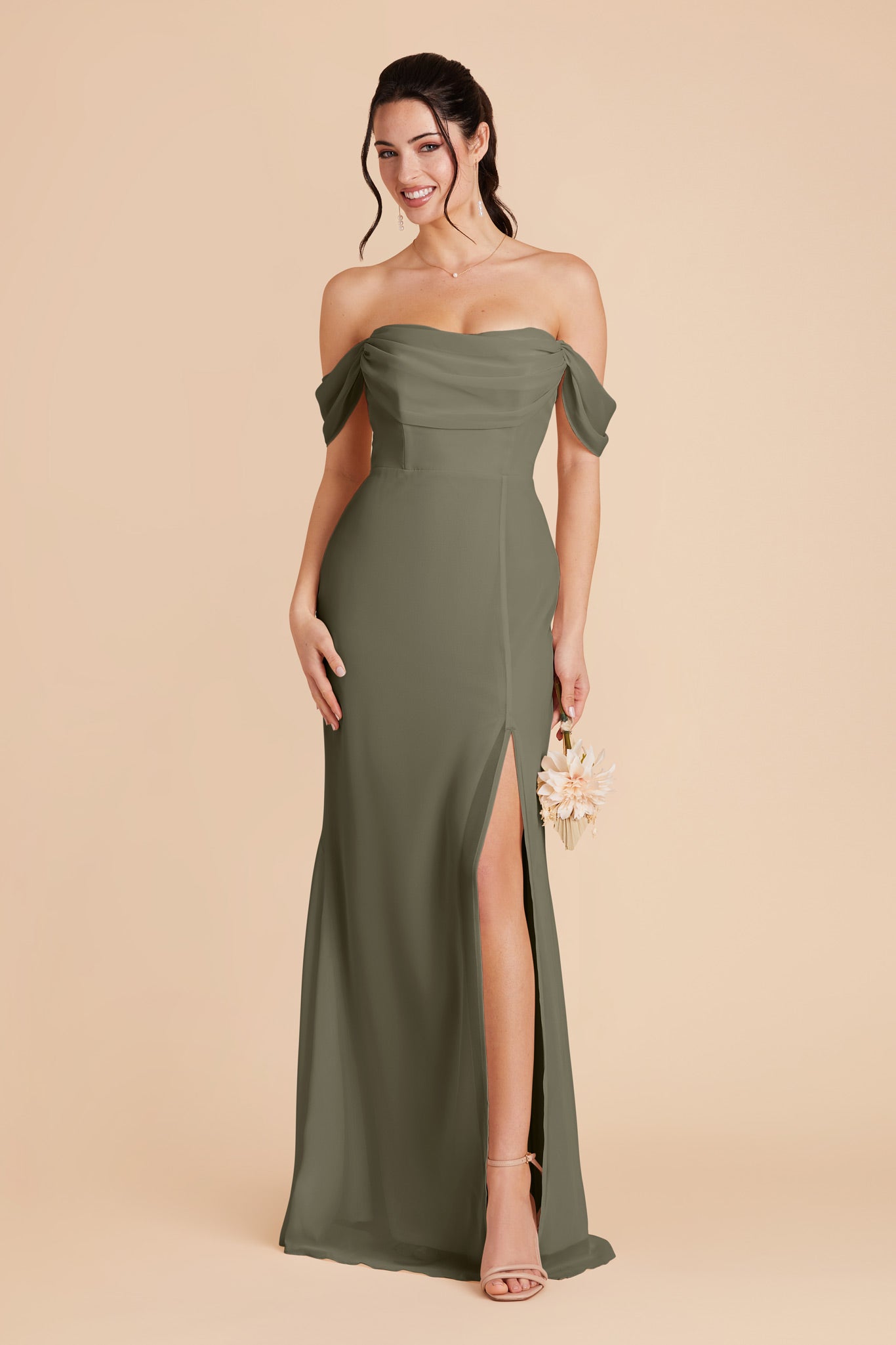 Moss Green Mira Convertible Dress by Birdy Grey