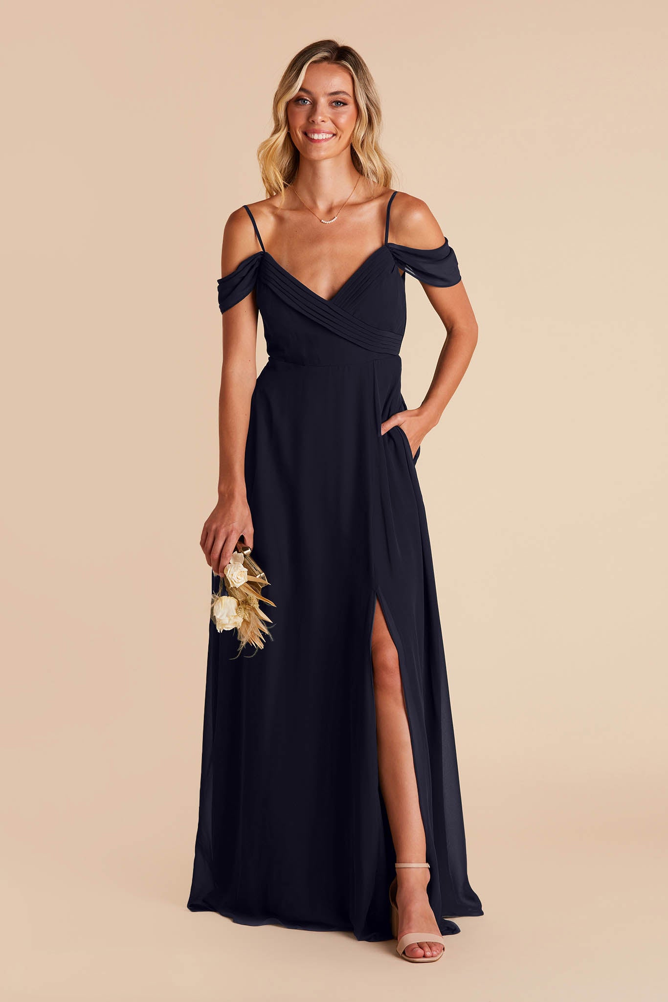 Navy Spence Convertible Dress by Birdy Grey