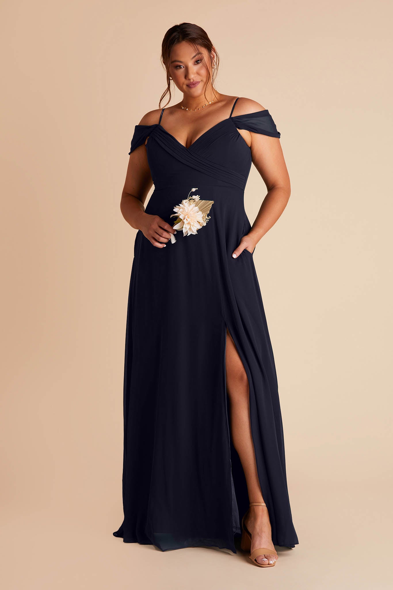 Navy Spence Convertible Dress by Birdy Grey