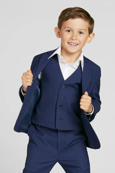Navy Blue Kids Suit by SuitShop