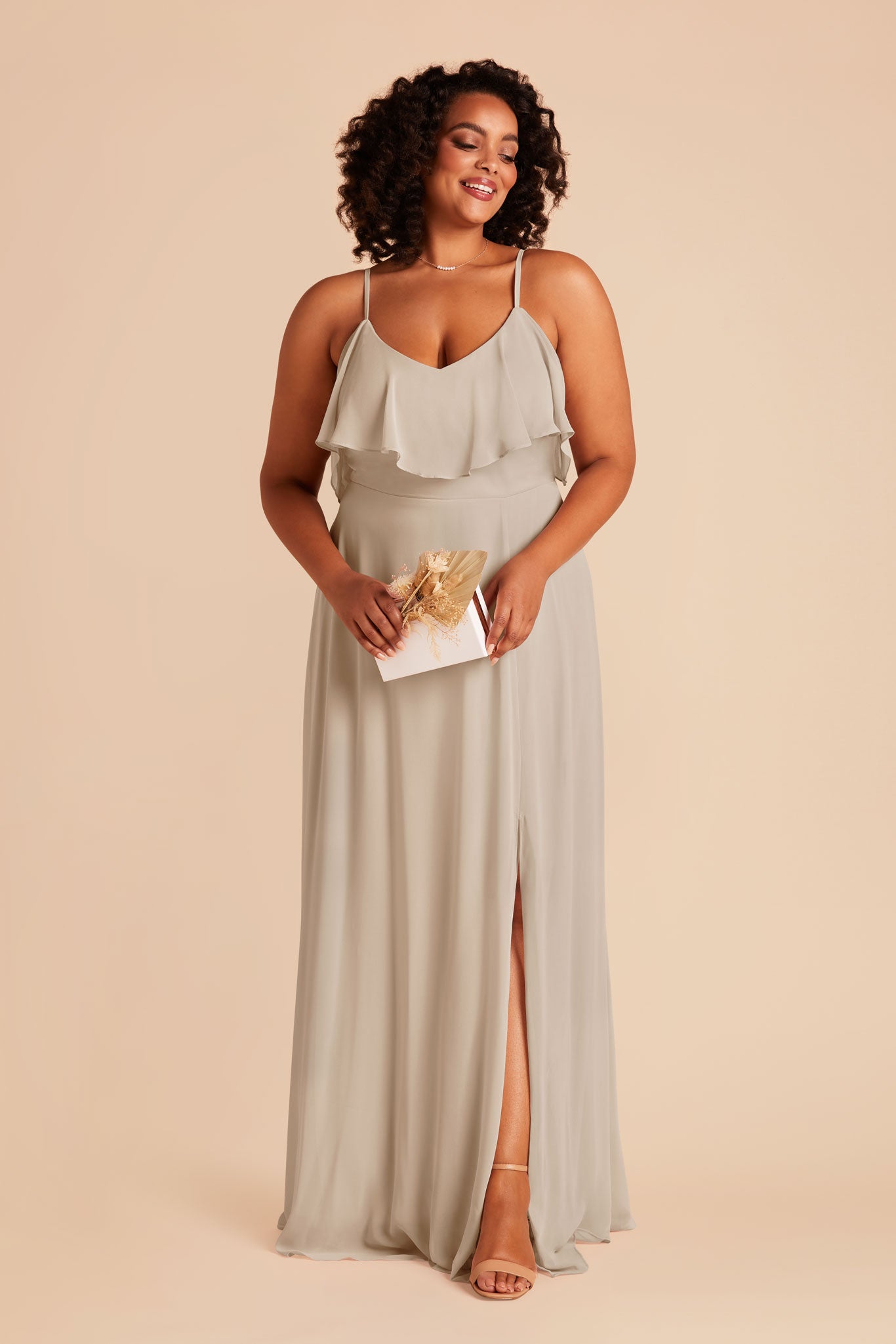 Neutral Champagne Jane Convertible Dress by Birdy Grey