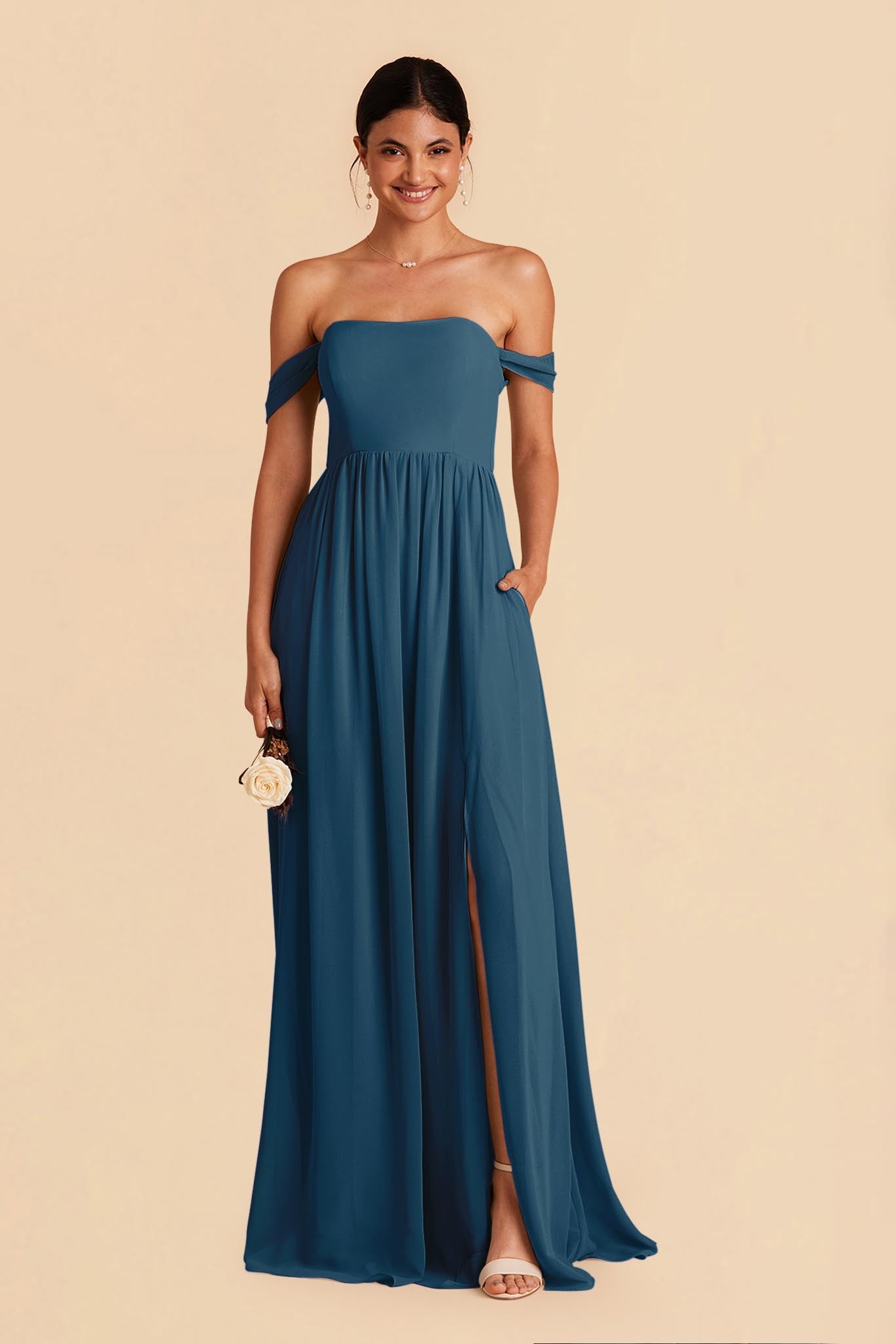 Ocean Blue August Convertible Dress by Birdy Grey