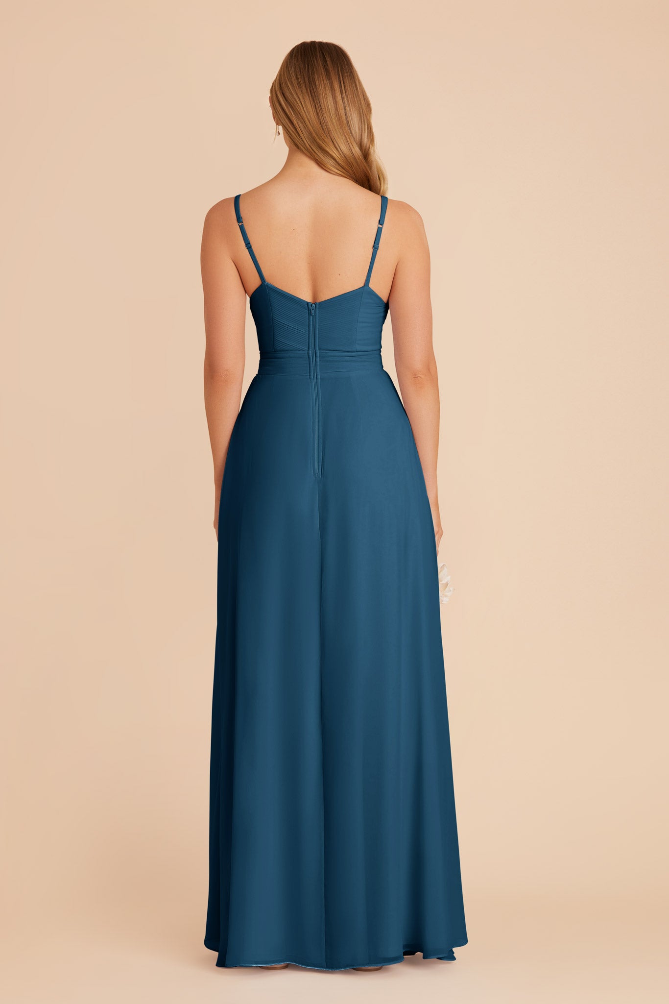 Ocean Blue Deborah Chiffon Dress by Birdy Grey