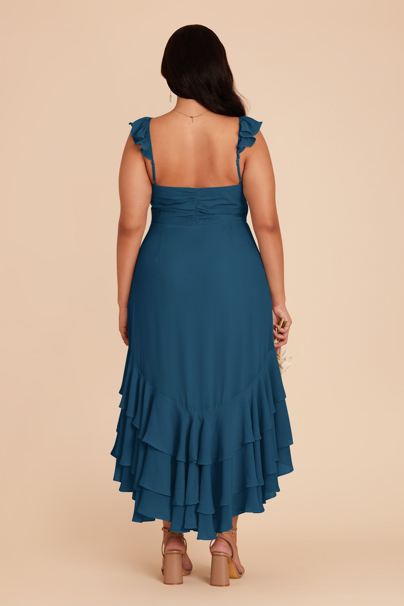 Ocean Blue Ginny Chiffon Dress by Birdy Grey