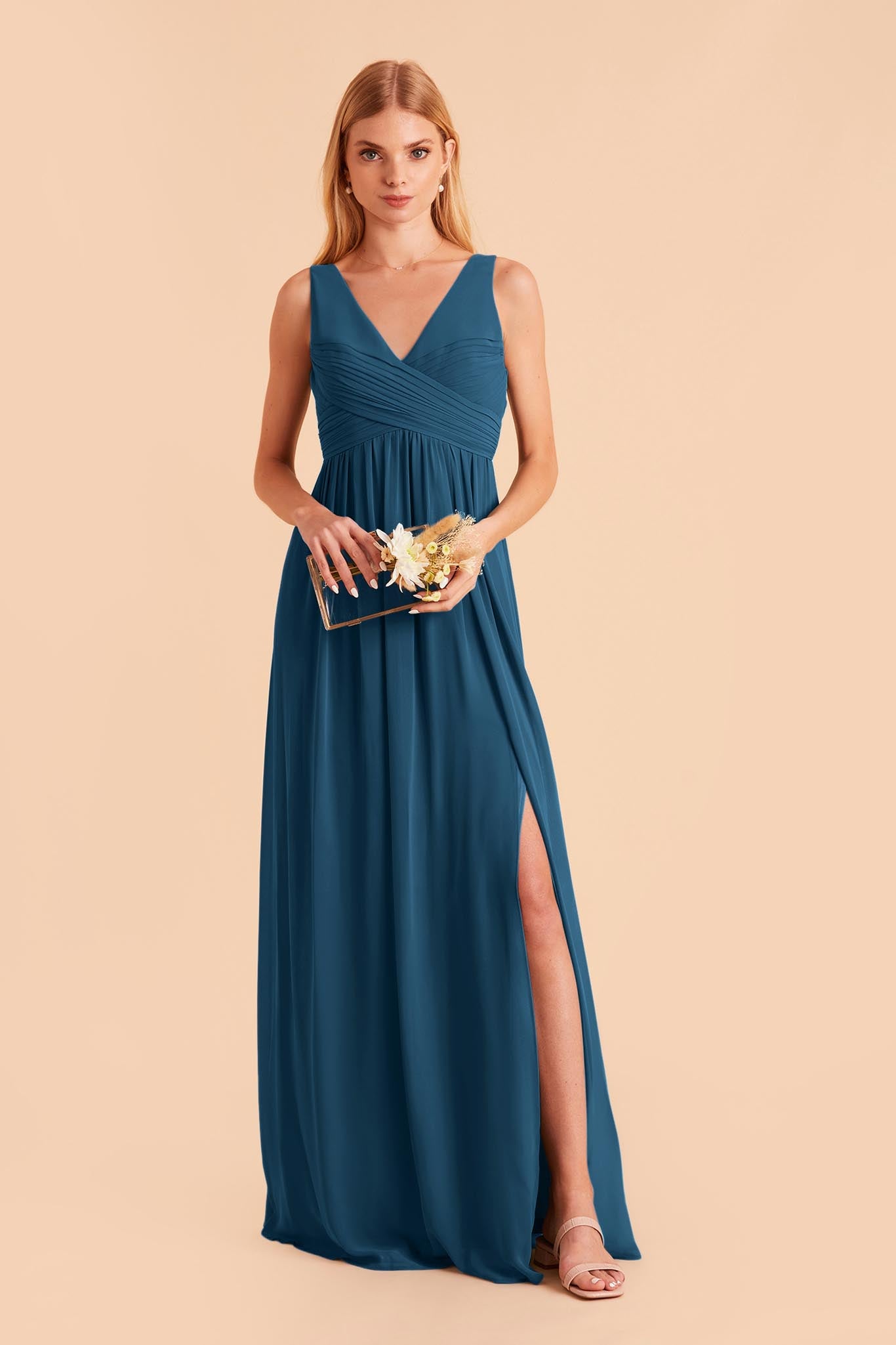 Ocean Blue Laurie Empire Dress by Birdy Grey