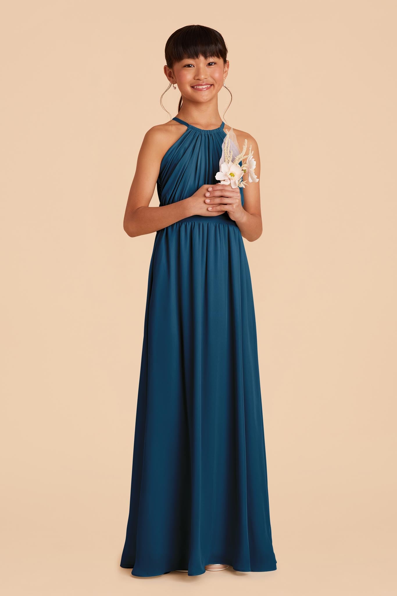 Sienna Junior Dress - Ocean Blue