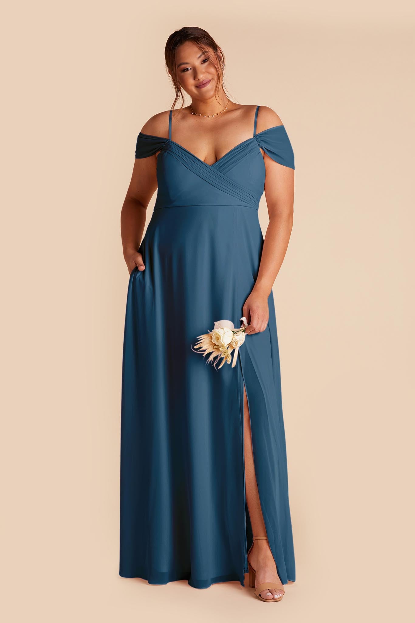 Ocean Blue Spence Convertible Dress by Birdy Grey
