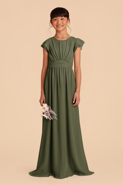 Olive Celine Convertible Junior Dress by Birdy Grey
