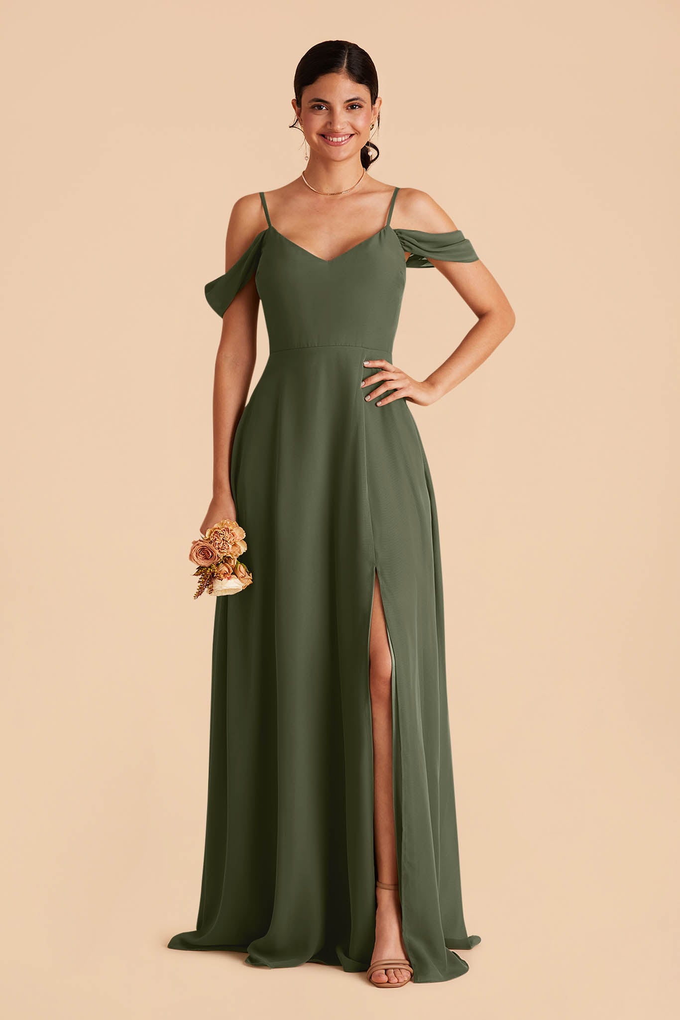 Olive Devin Convertible Dress by Birdy Grey
