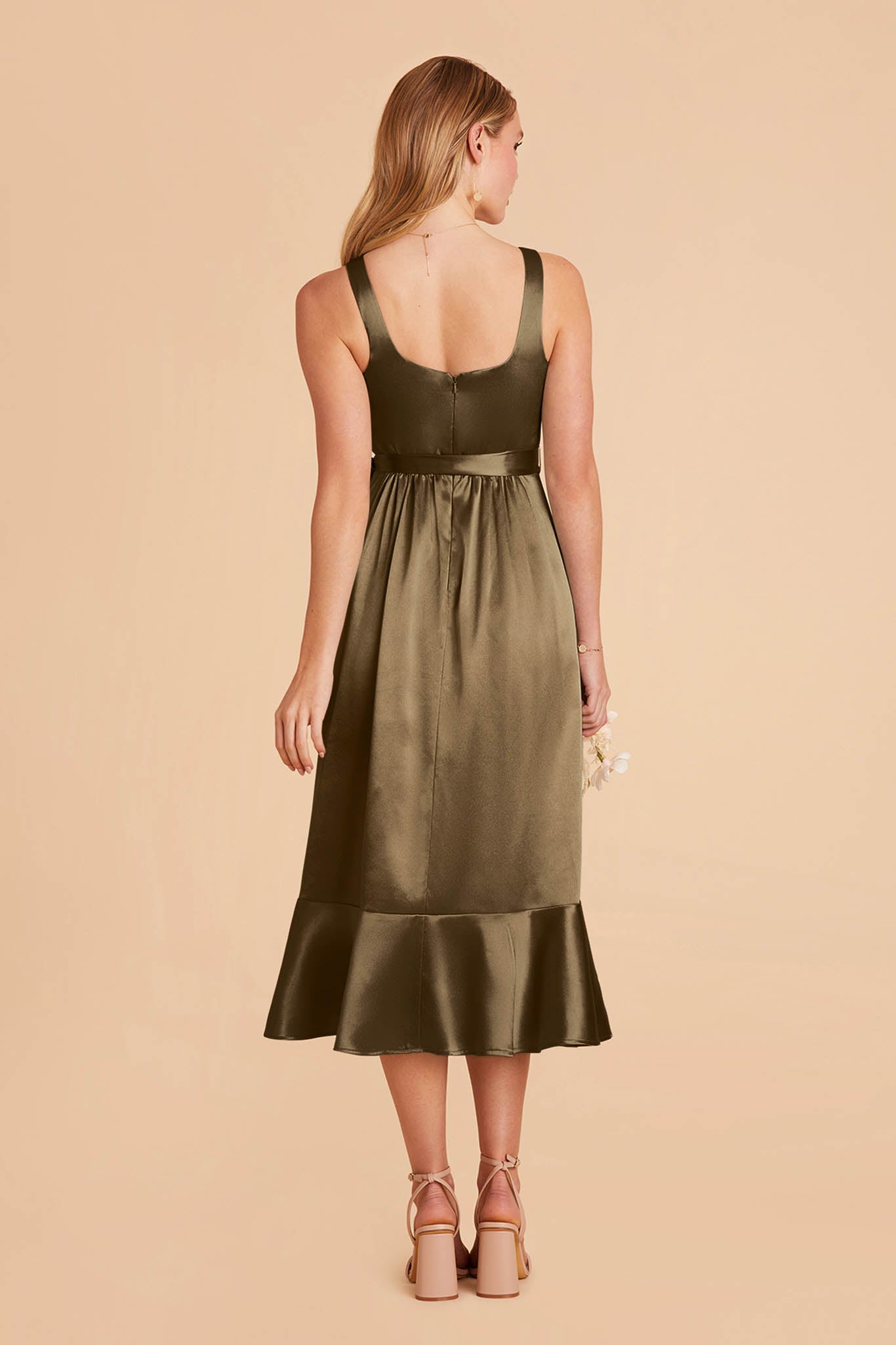Olive Eugenia Convertible Midi Dress by Birdy Grey
