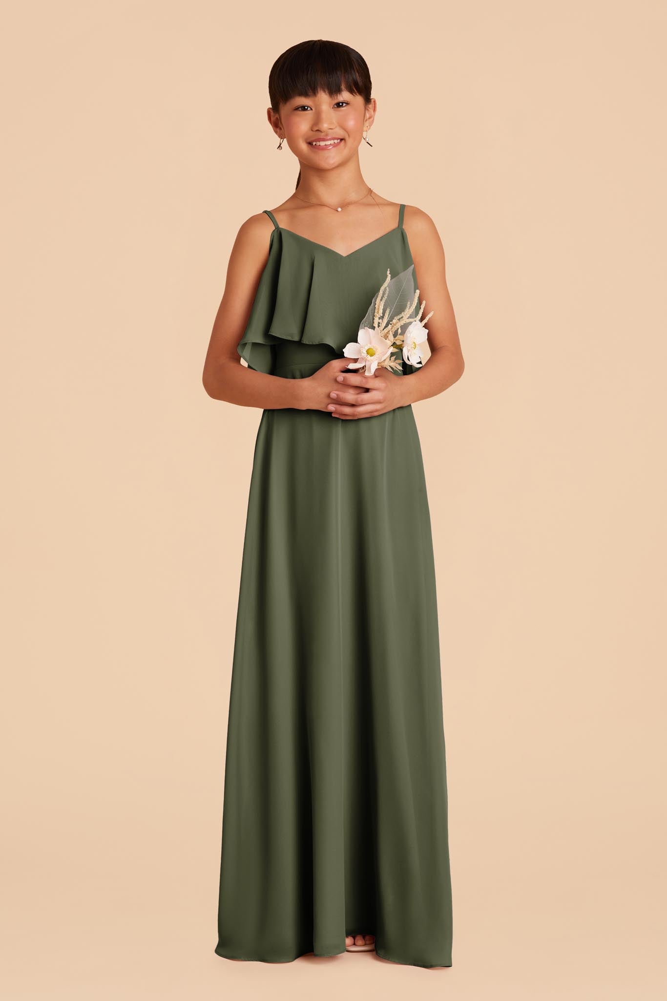 Olive Janie Convertible Junior Dress by Birdy Grey