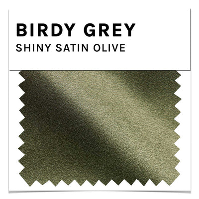 Swatch - Shiny Satin in Olive by Birdy Grey