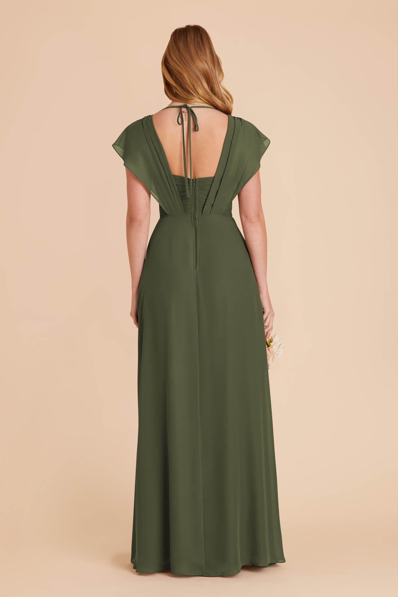 Olive Violet Chiffon Dress by Birdy Grey