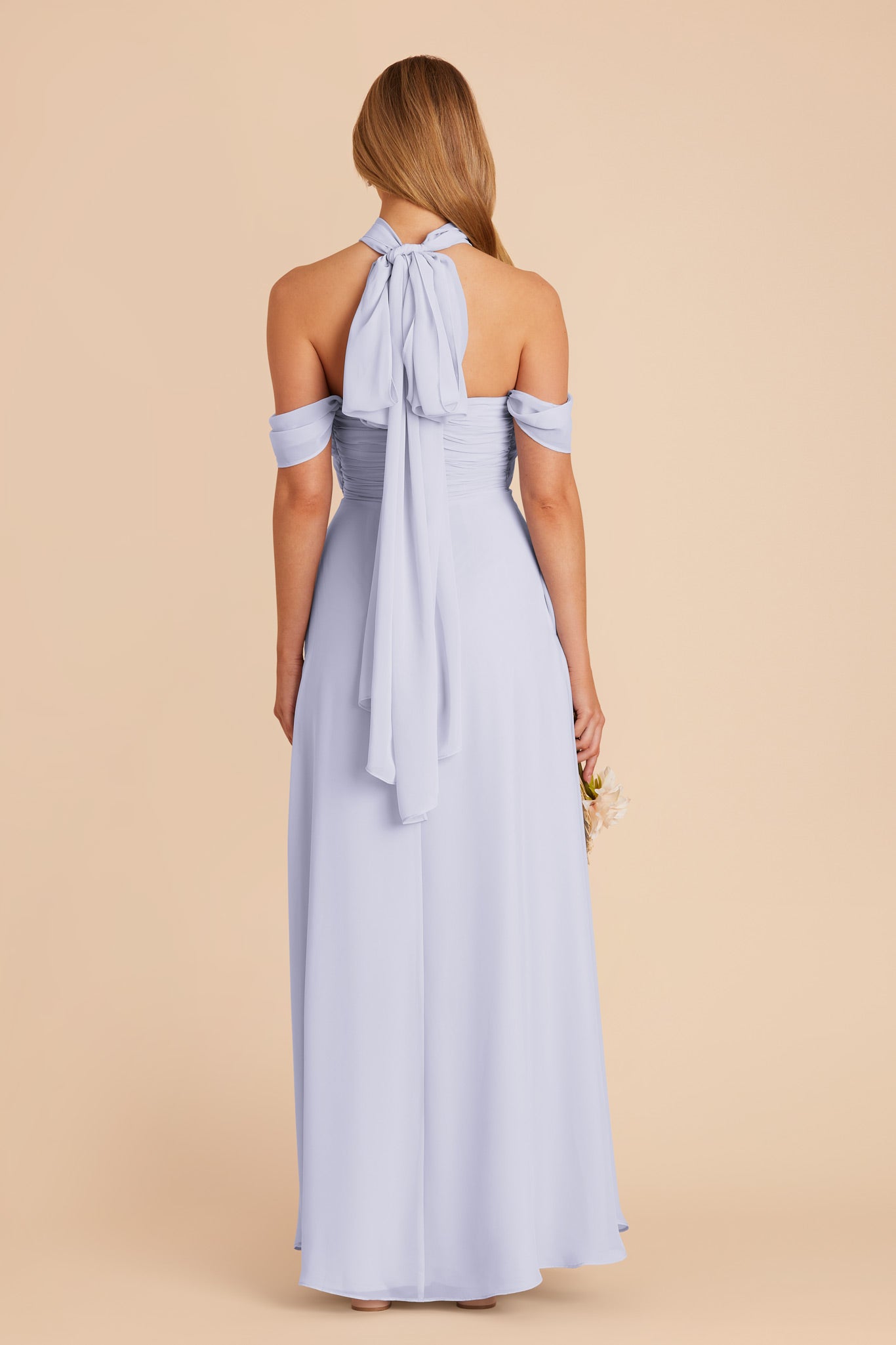 Periwinkle Blue Cara Chiffon Dress by Birdy Grey