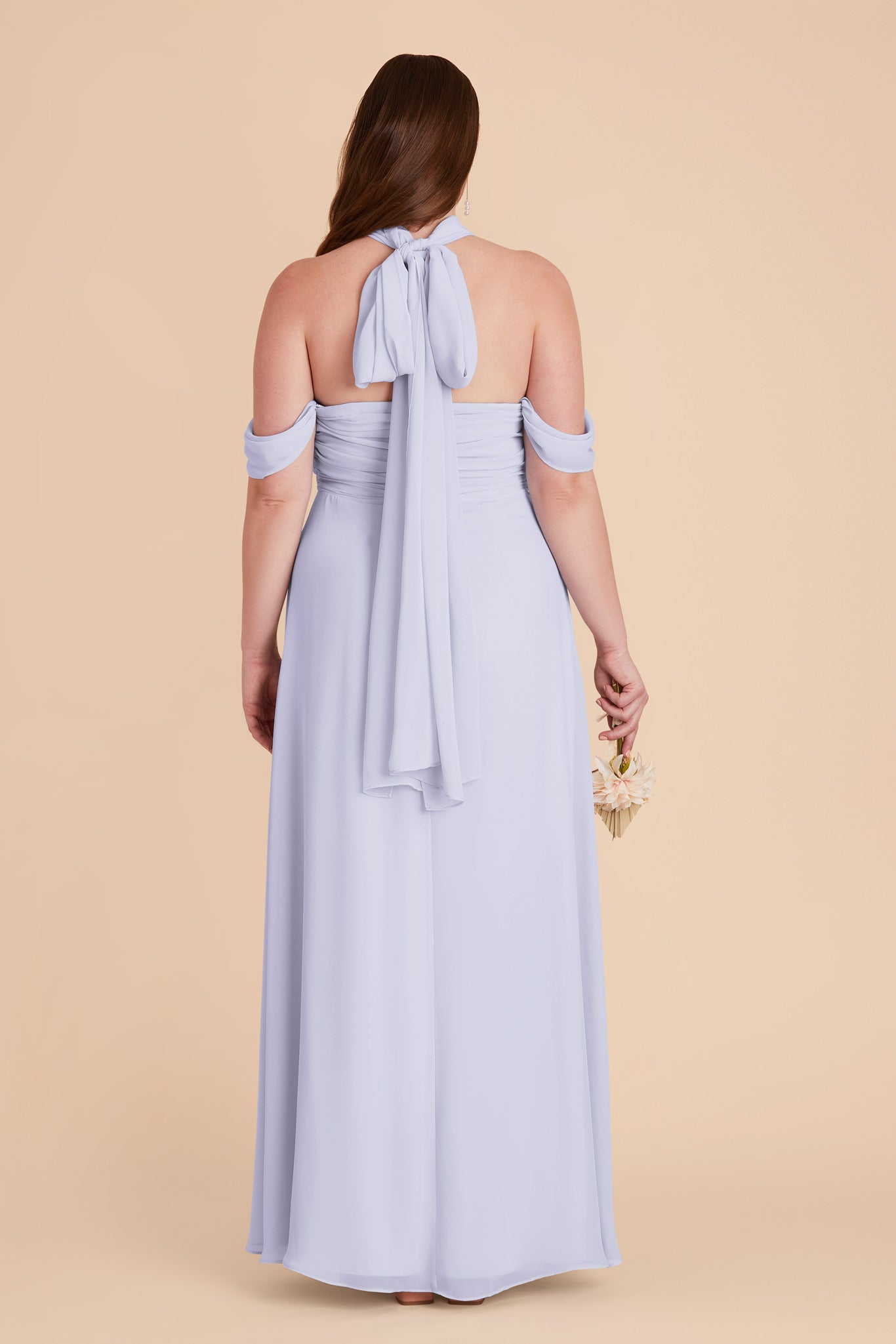 Periwinkle Blue Cara Chiffon Dress by Birdy Grey
