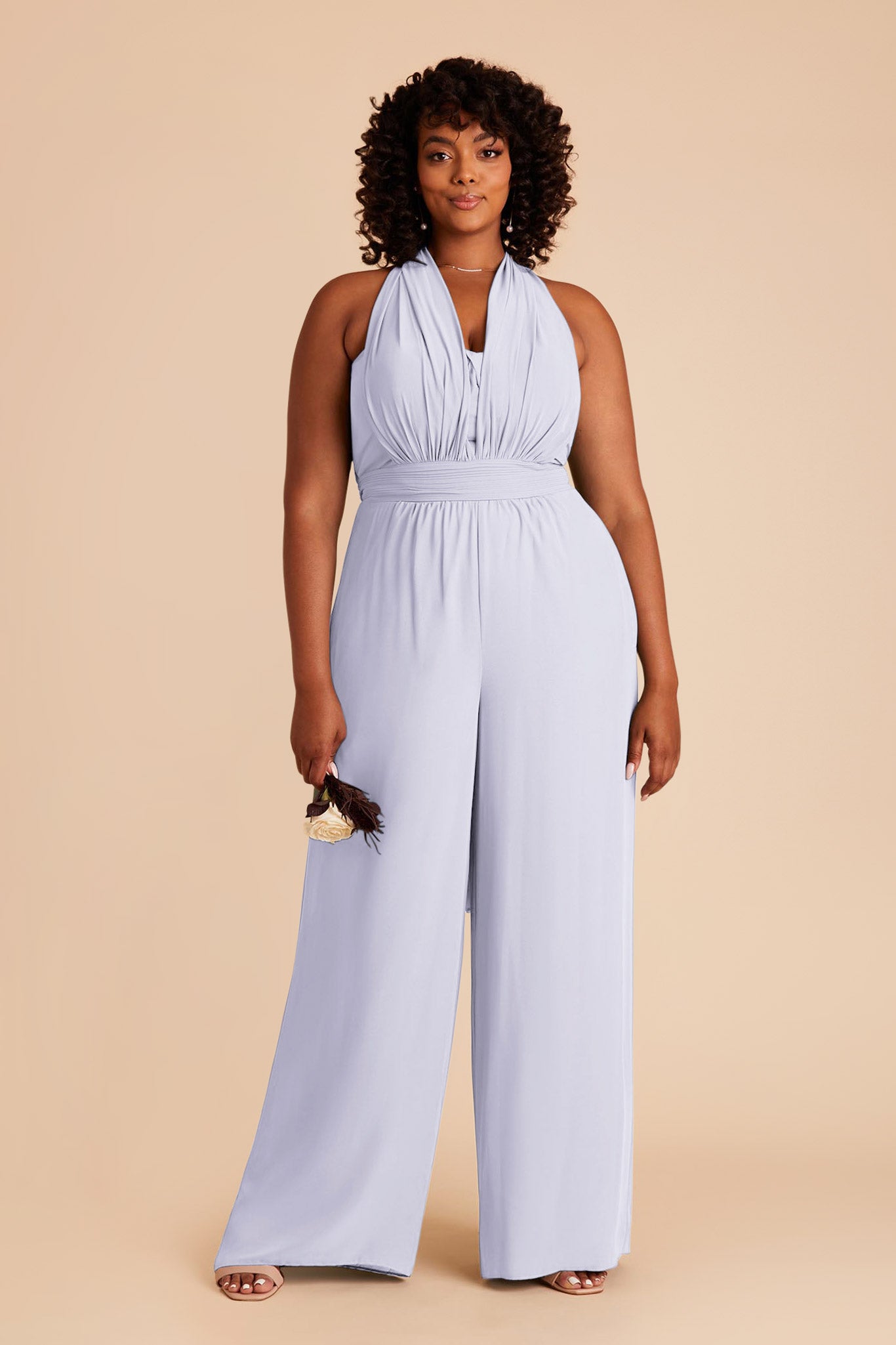 Periwinkle Blue Gigi Convertible Jumpsuit by Birdy Grey