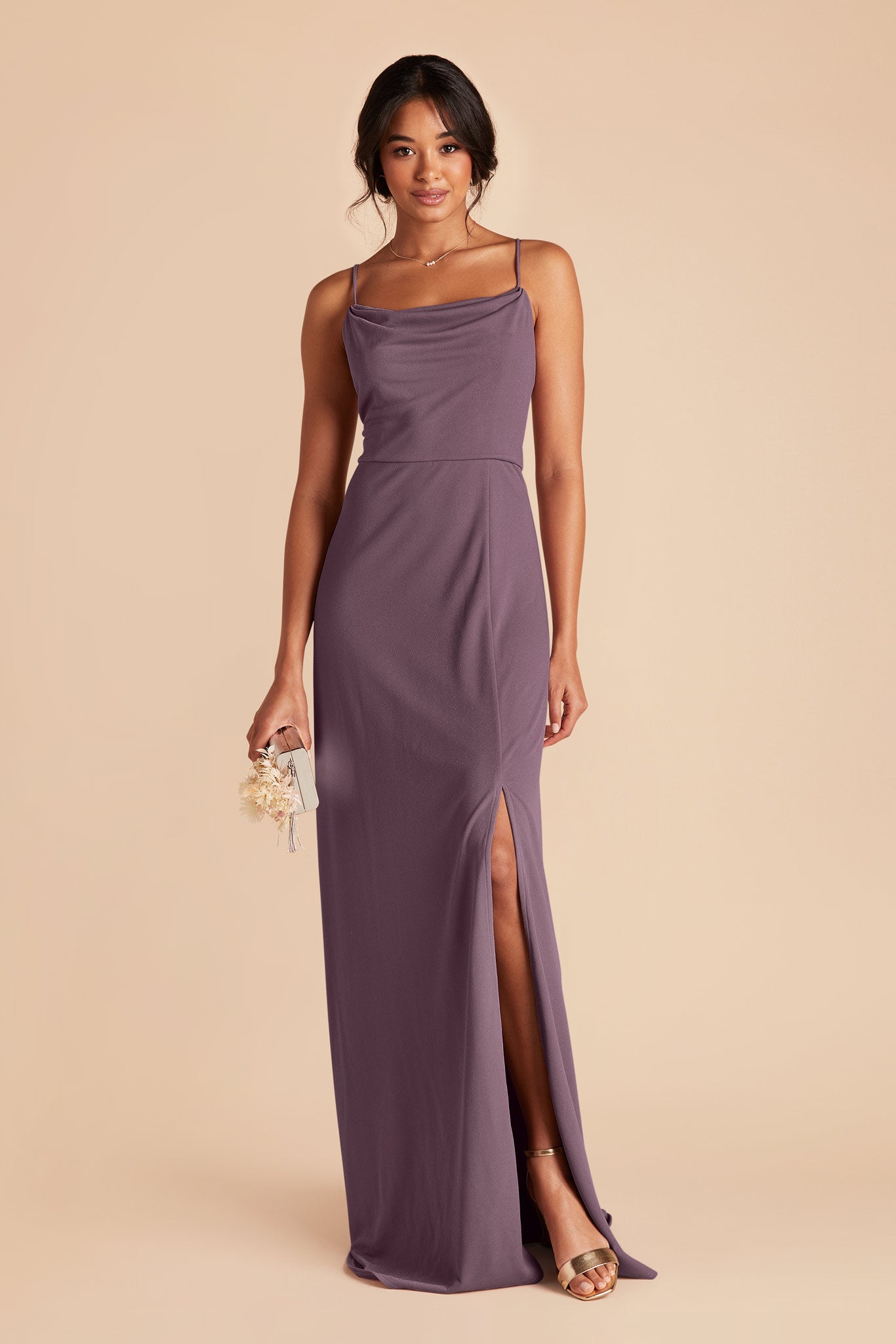 Plum Ash dress in crepe by Birdy Grey