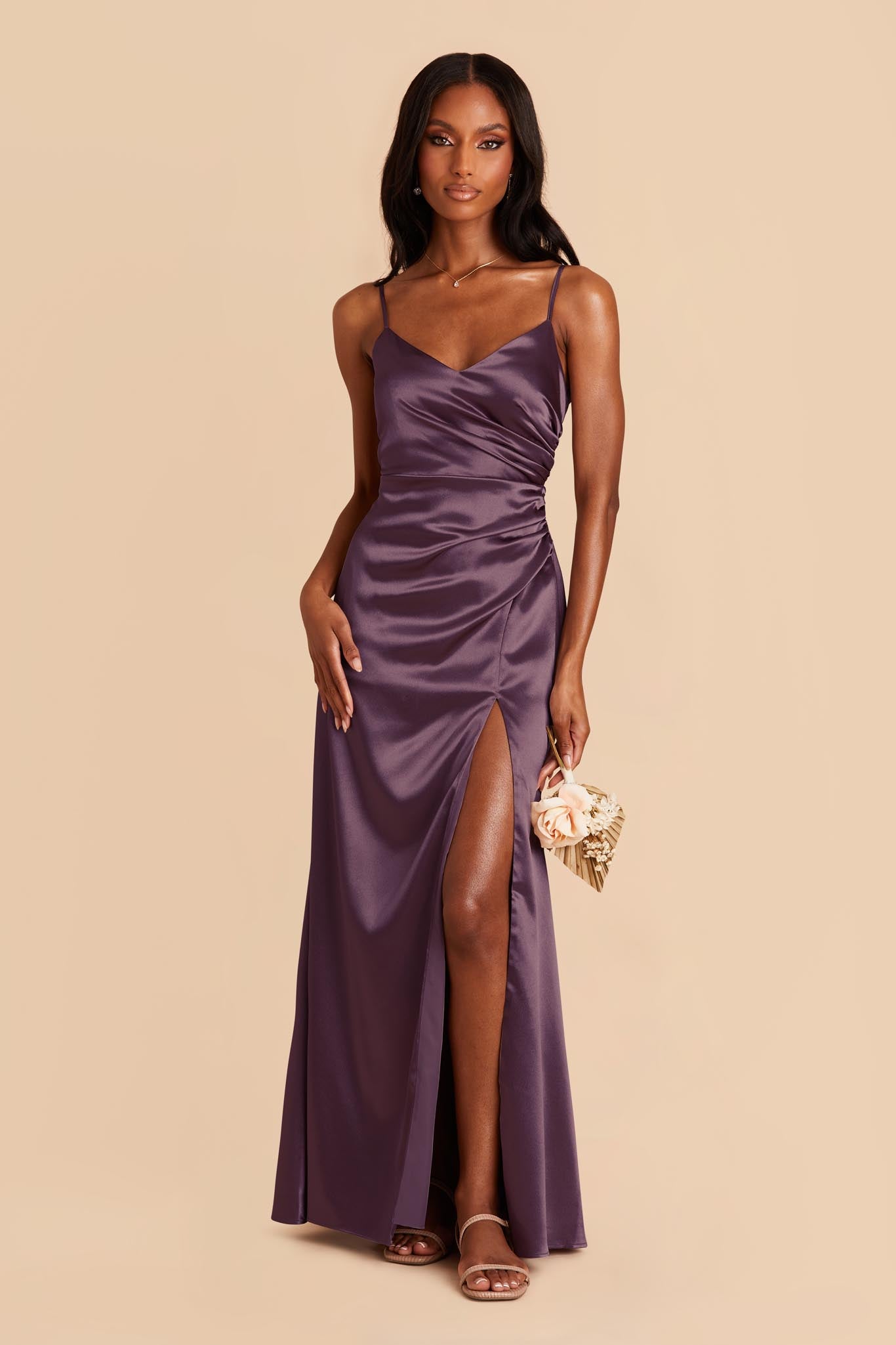 TYRA Satin Gown - Purple – Noodz Boutique