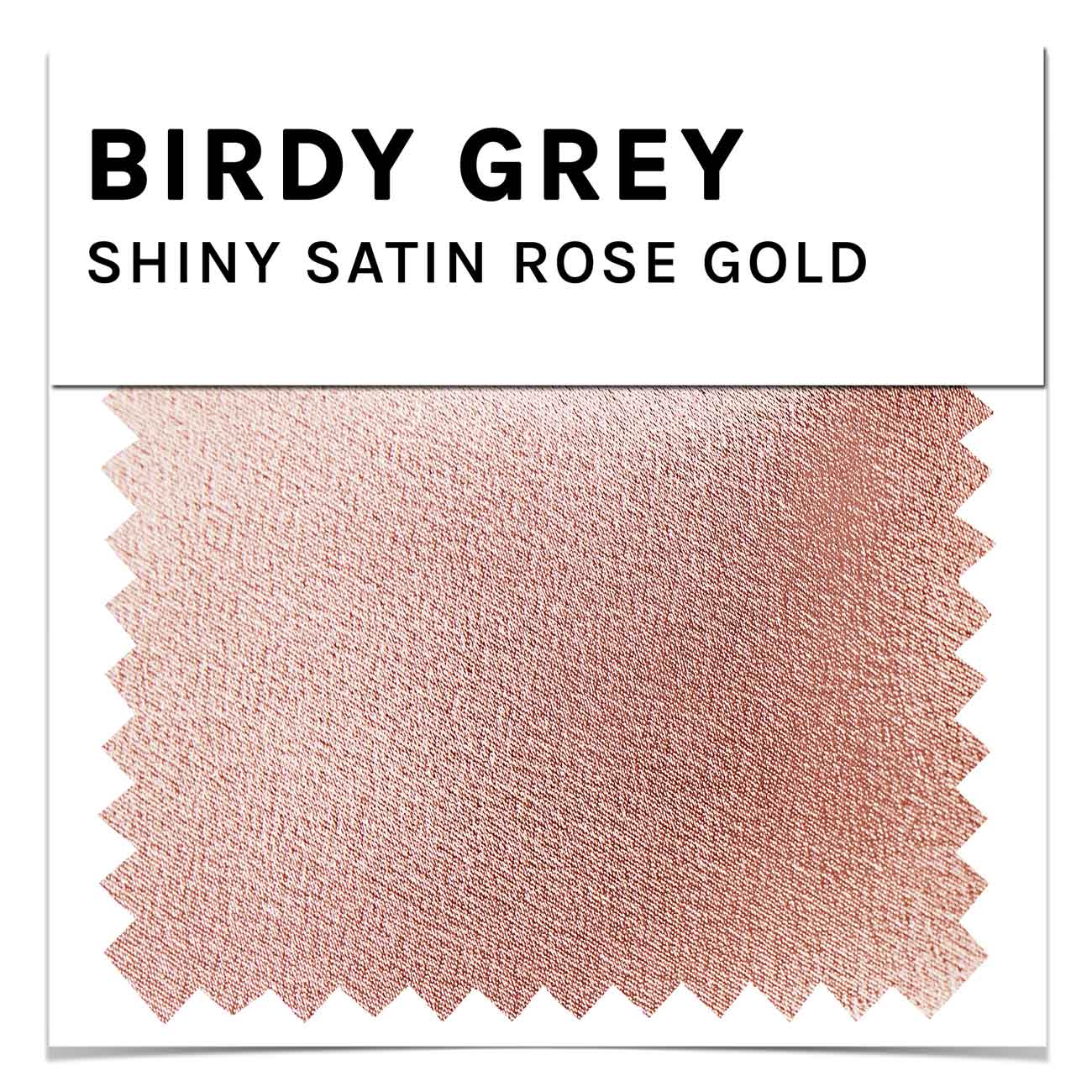 Shiny Satin Swatch in Rose Gold by Birdy Grey