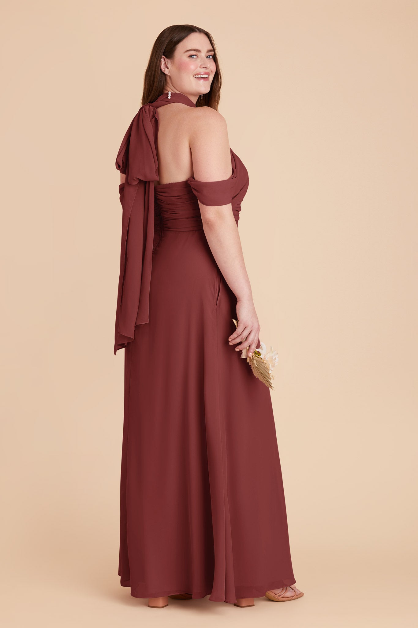Rosewood Cara Chiffon Dress by Birdy Grey