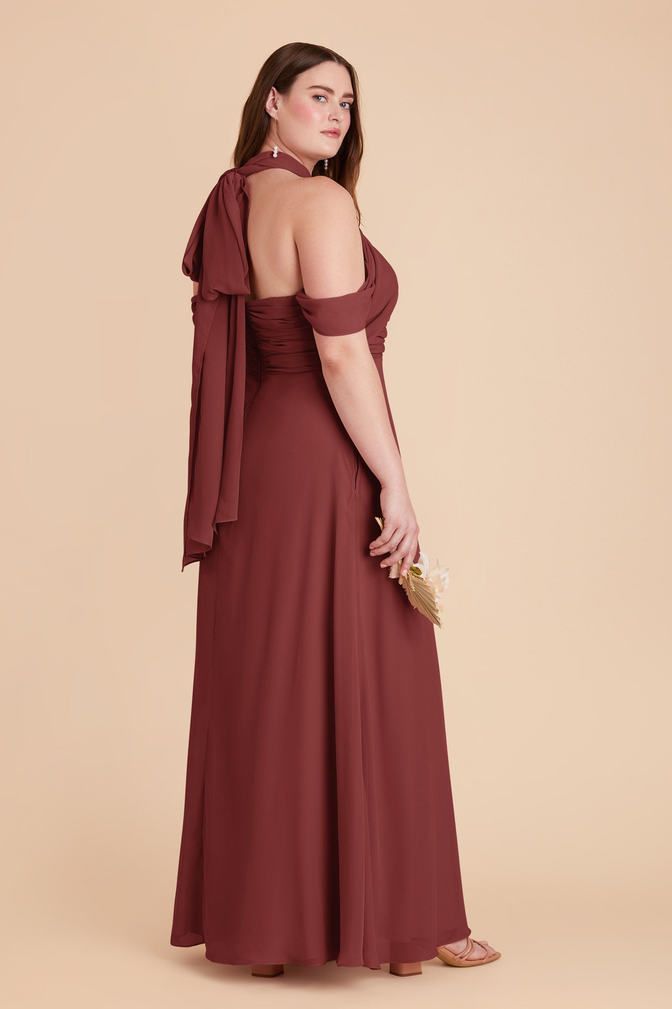 Rosewood Cara Chiffon Dress by Birdy Grey