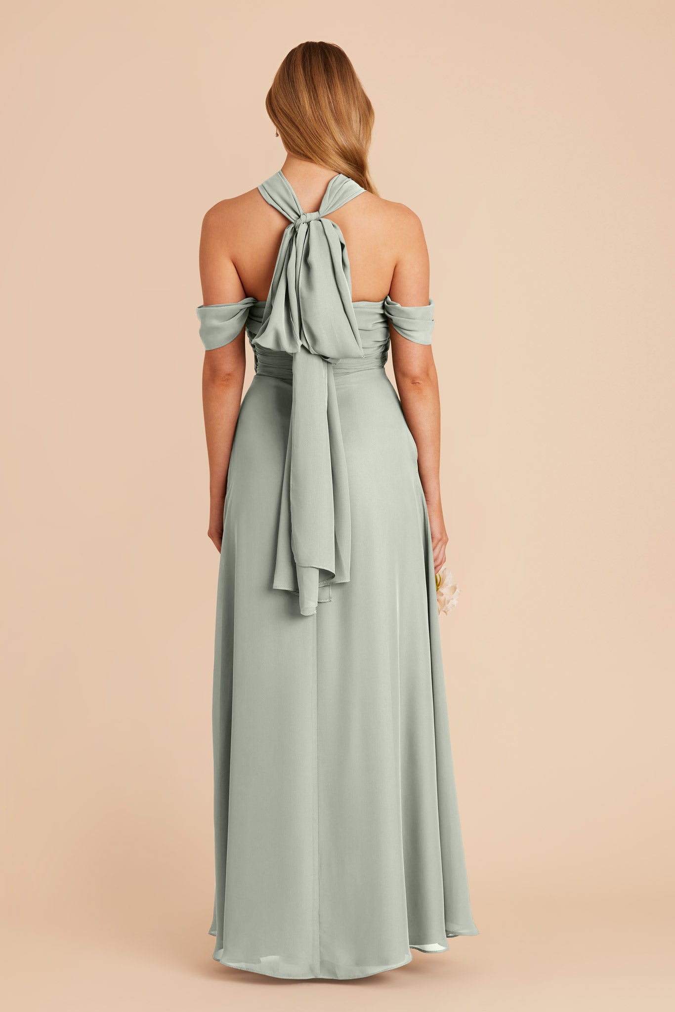Sage Cara Chiffon Dress by Birdy Grey