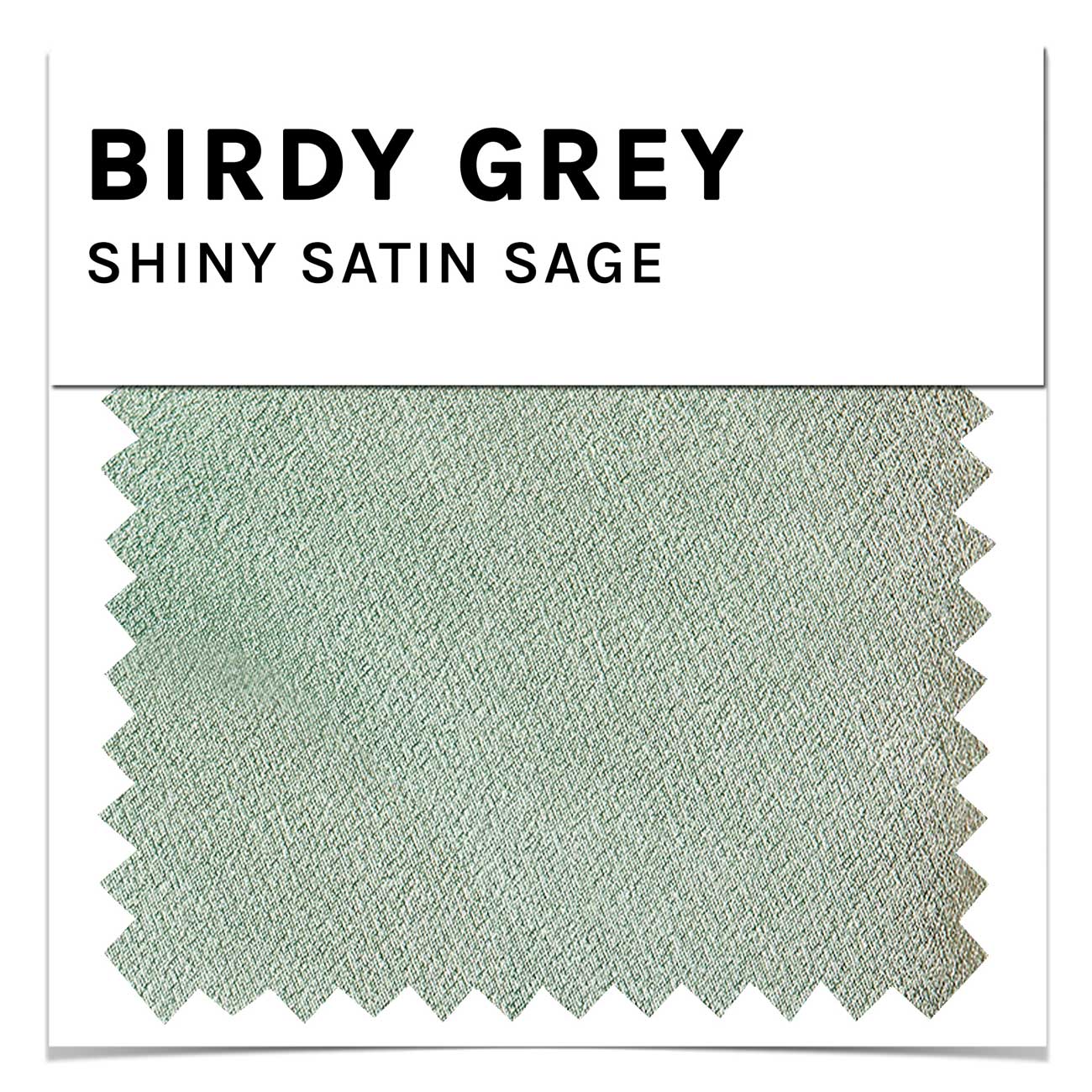 Swatch - Shiny Satin in Sage by Birdy Grey