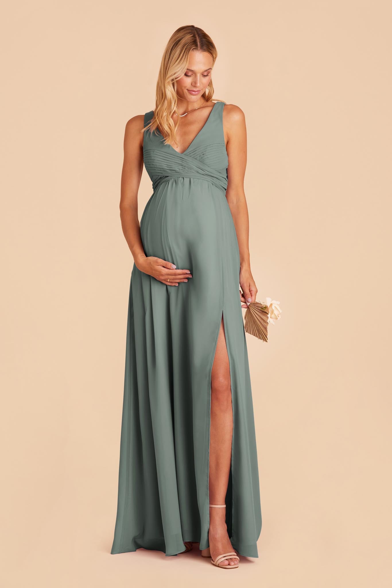 Sea Glass Laurie Empire Dress by Birdy Grey