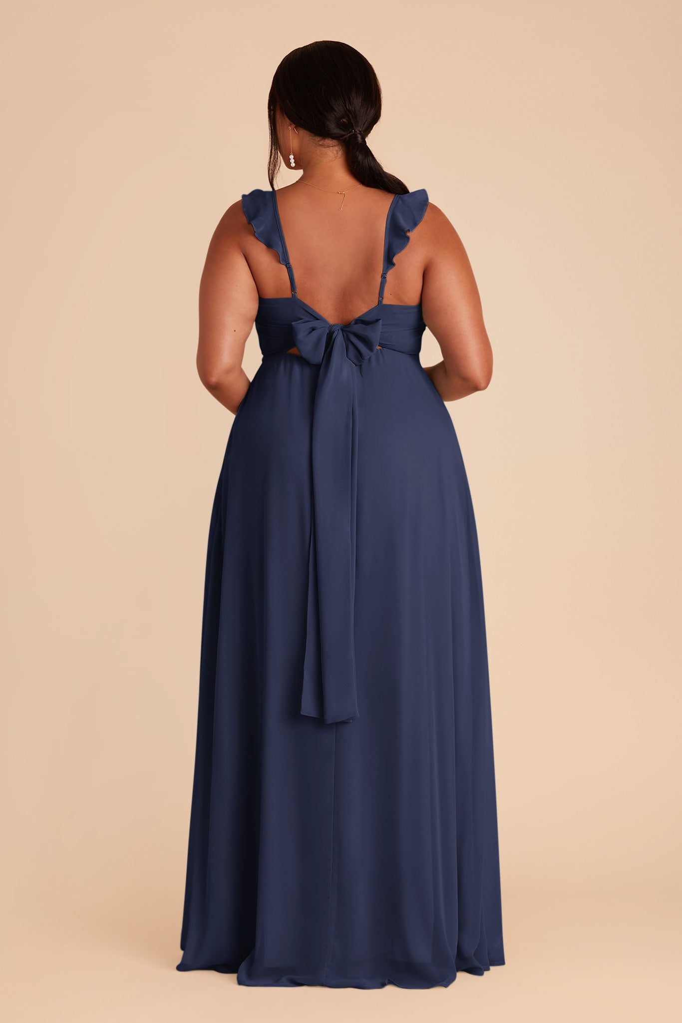 Slate Blue Doris Chiffon Dress by Birdy Grey