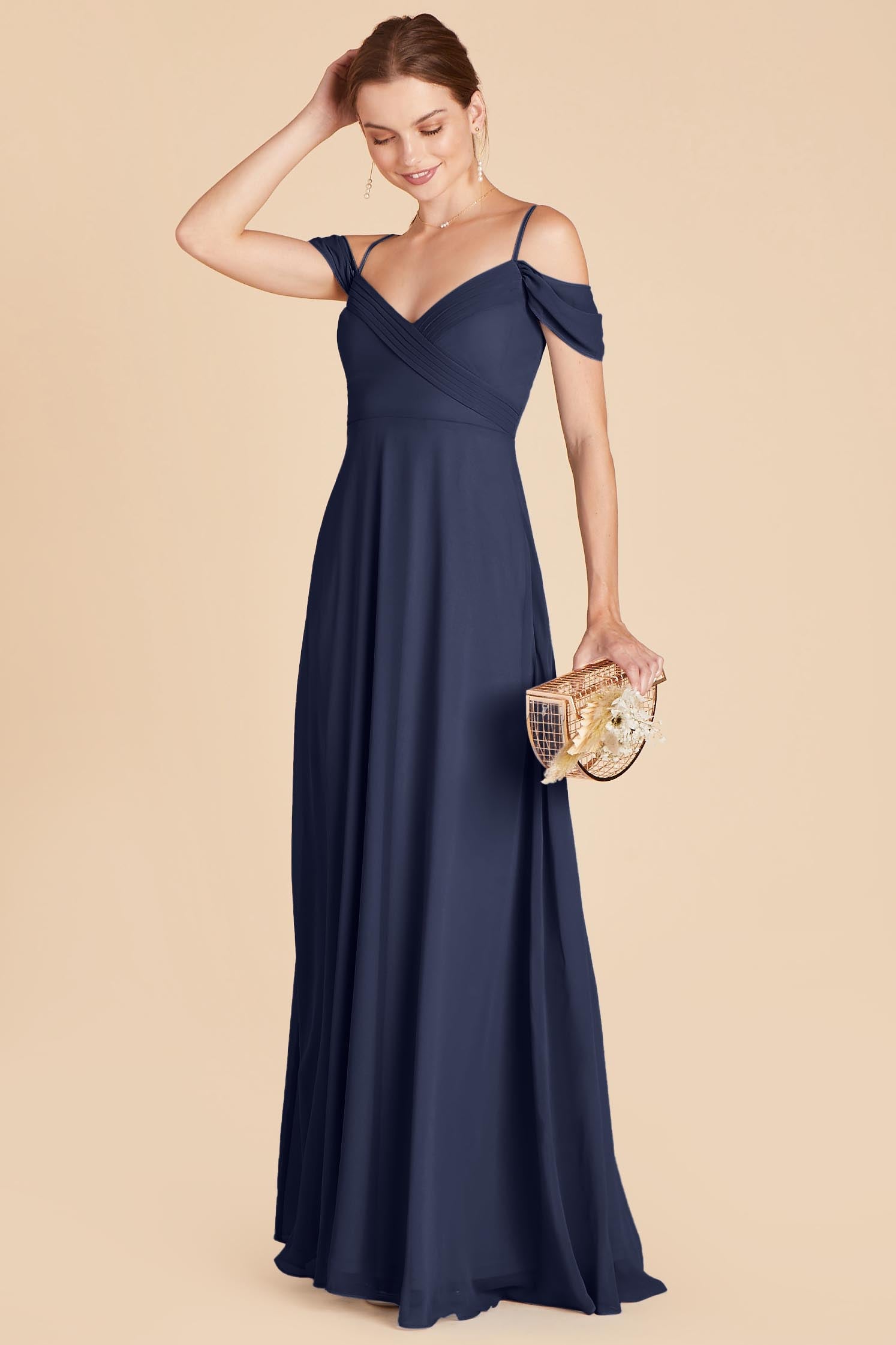Slate Blue Spence Convertible Dress by Birdy Grey