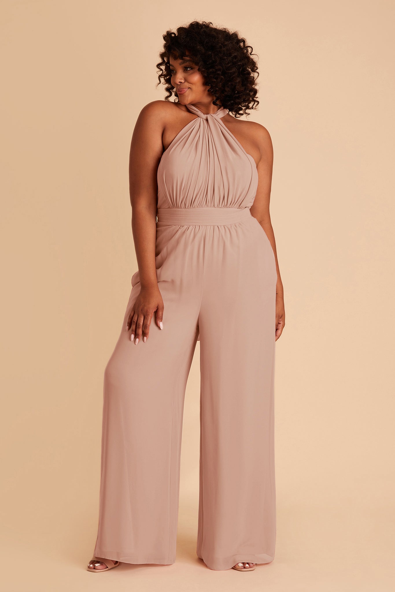 Buy Online Peach Straight Jumpsuit at best price - KW4457SS22PCH