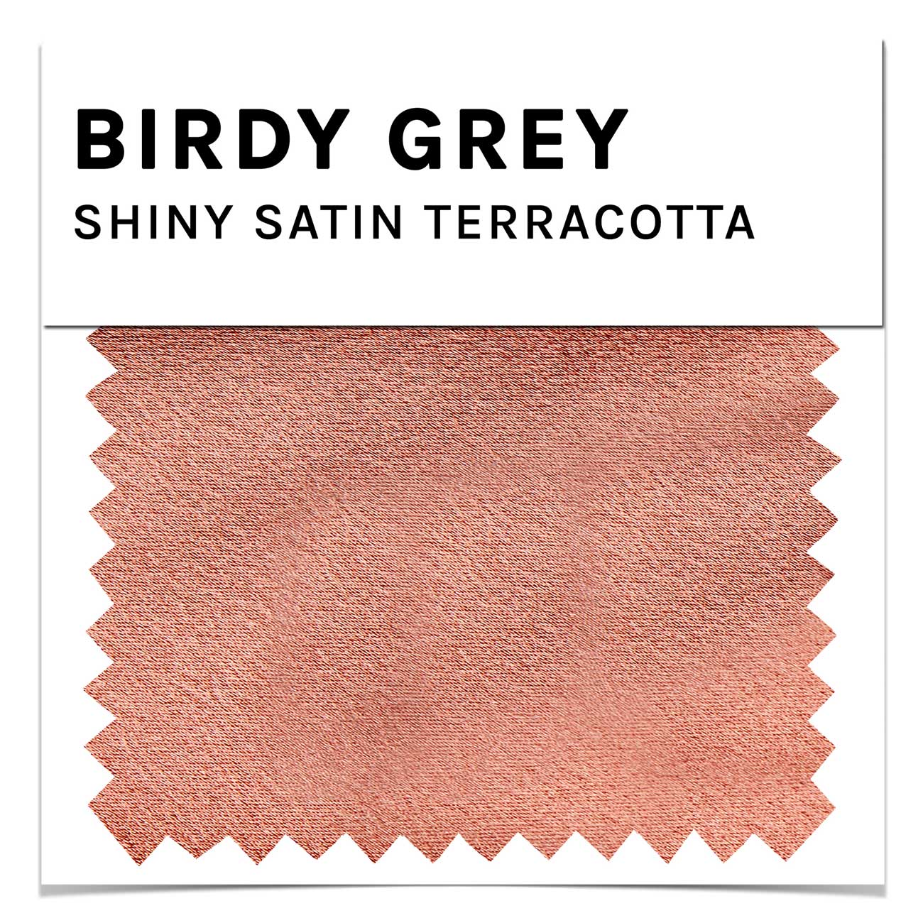 Shiny Satin Swatch in Terracotta by Birdy Grey
