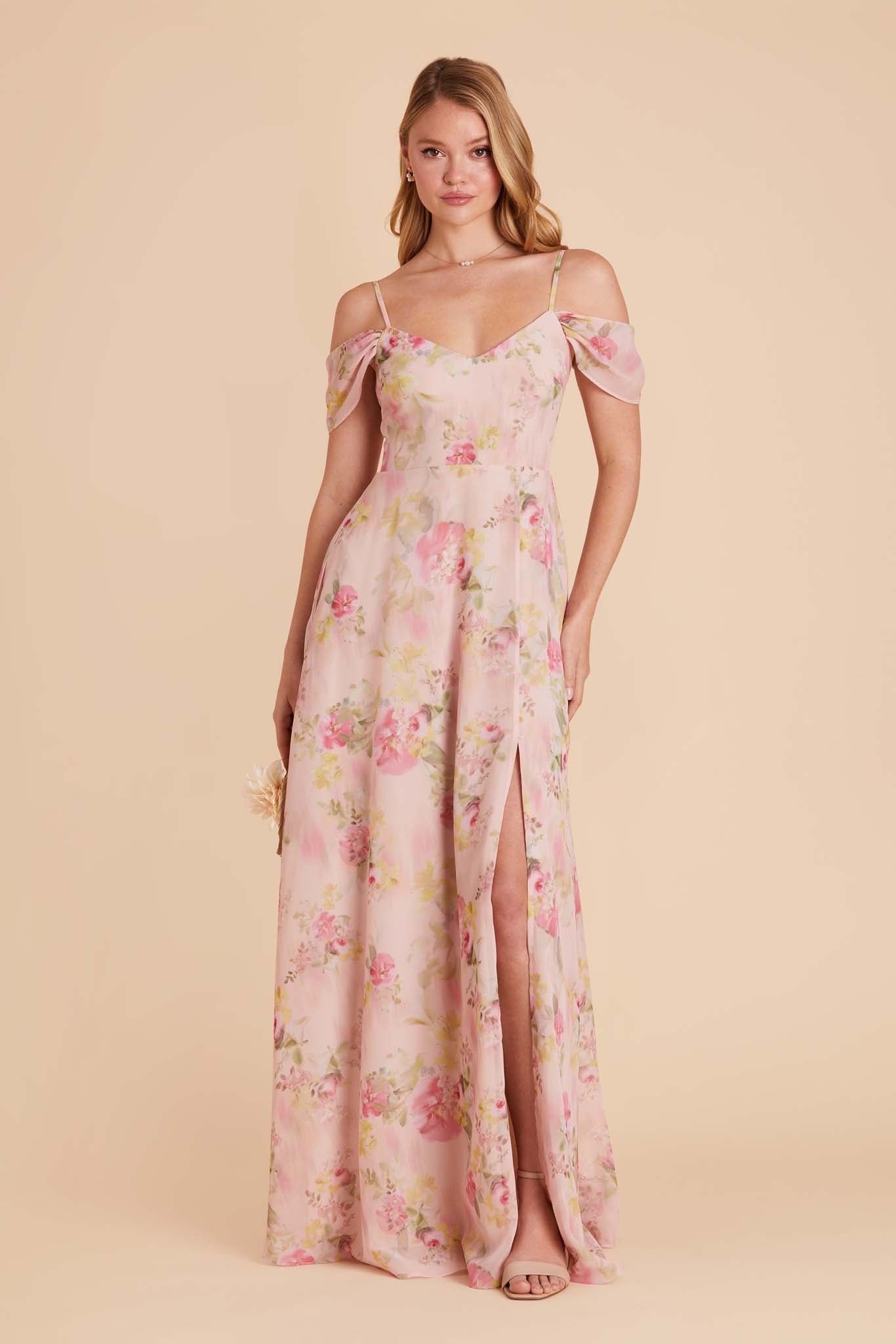 Vintage Pink Floral Devin Convertible Dress by Birdy Grey