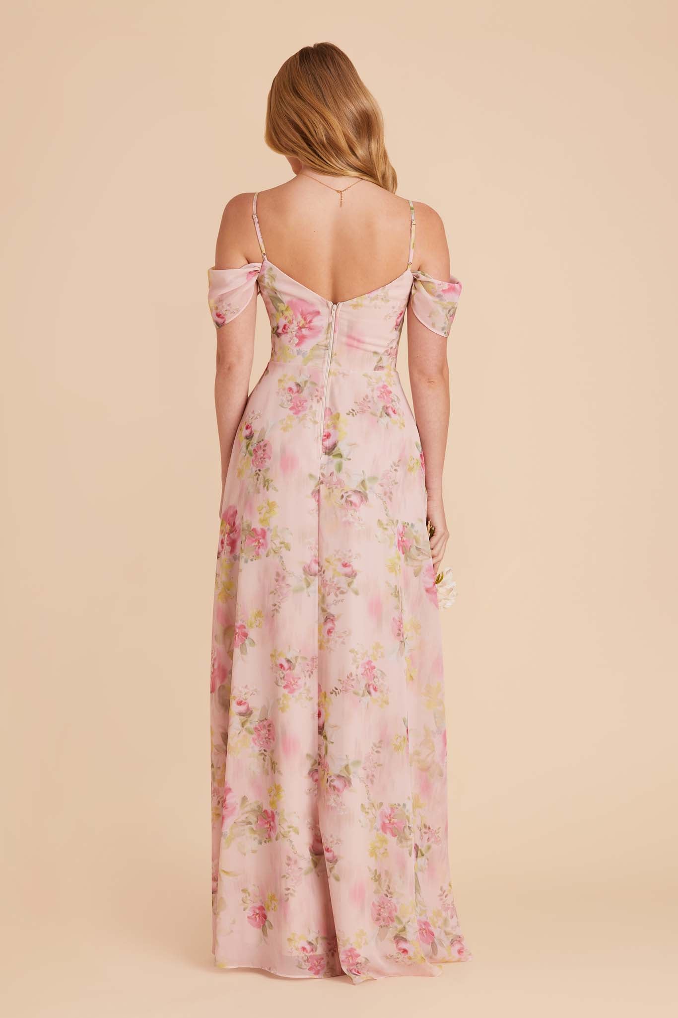 Vintage Pink Floral Devin Convertible Dress by Birdy Grey