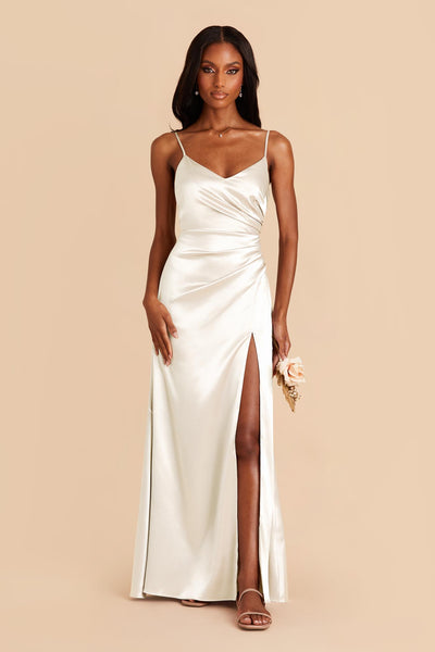 Ivory/Multi Lina Satin Wedding Dress | WHISTLES |