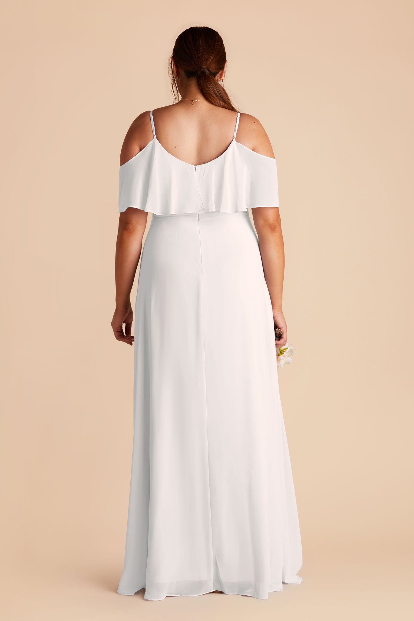 White Jane Convertible Chiffon Dress by Birdy Grey