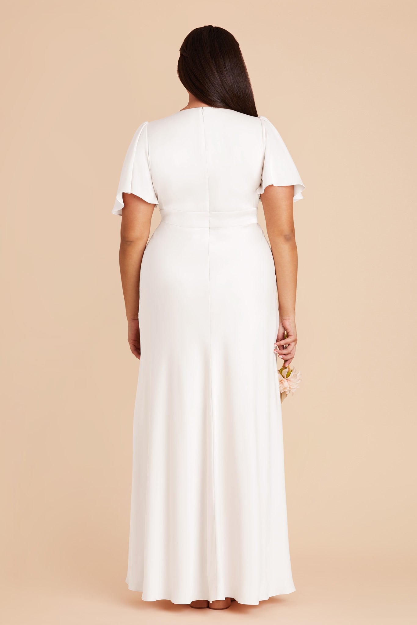 White Marni Matte Satin Dress by Birdy Grey