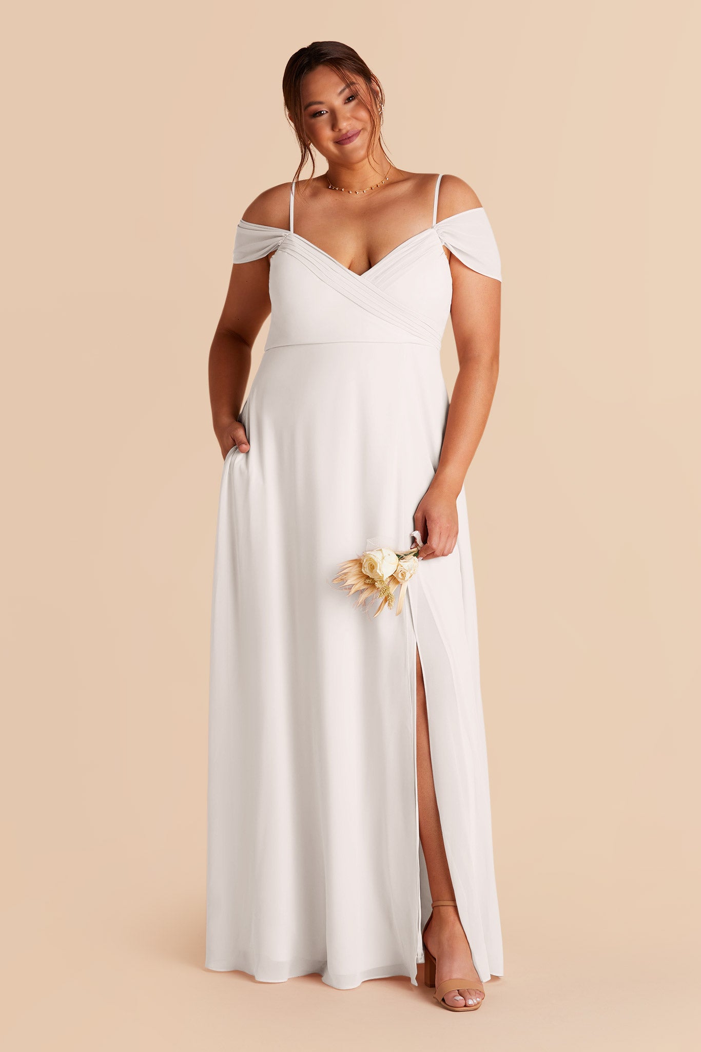 White Spence Convertible Dress by Birdy Grey