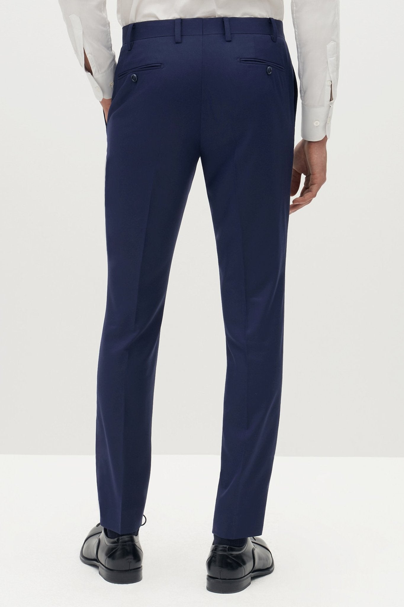 Brilliant Blue Groomsmen Suit Pants by SuitShop, back view