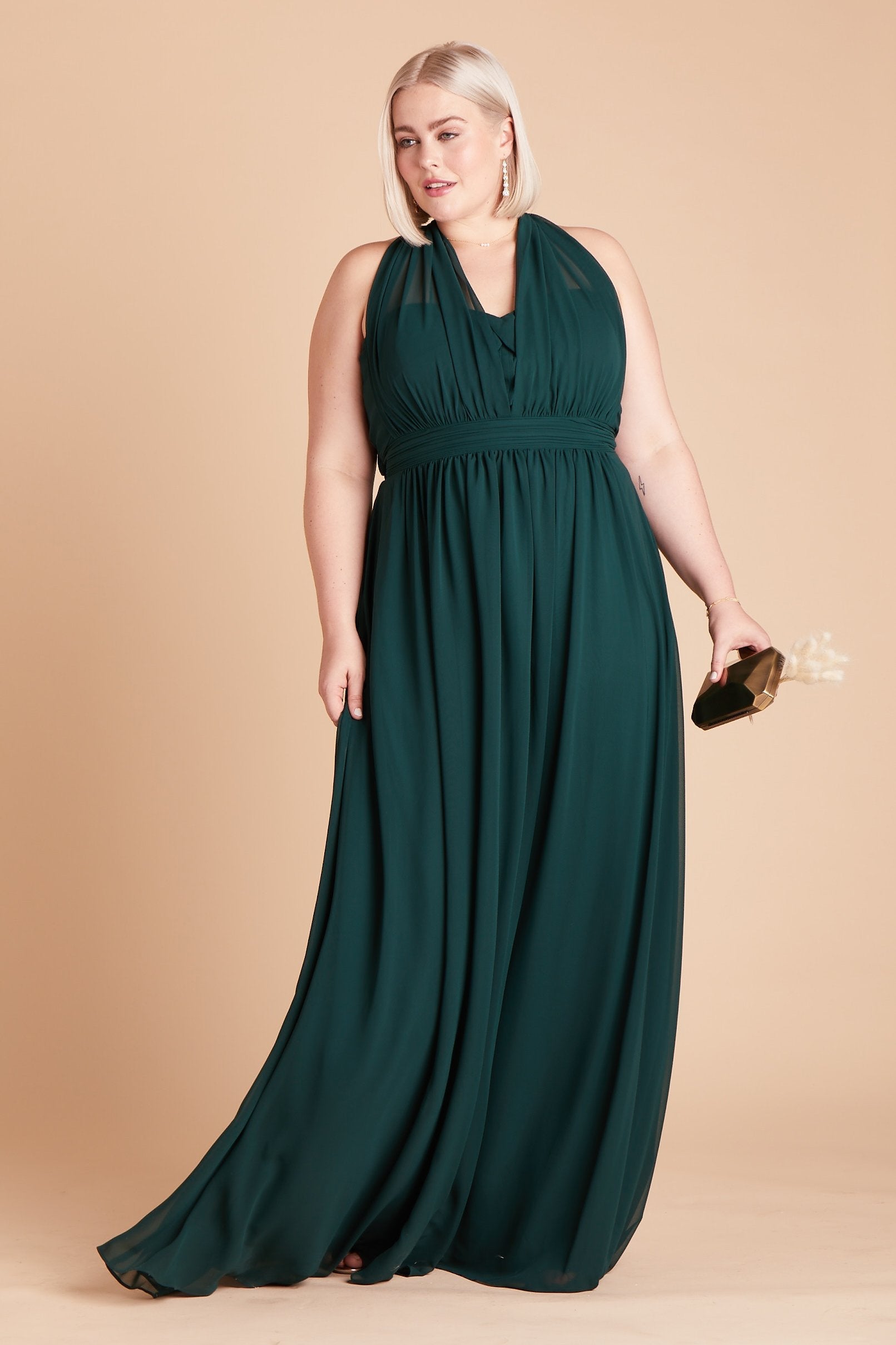 Emerald Grace Convertible Dress by Birdy Grey