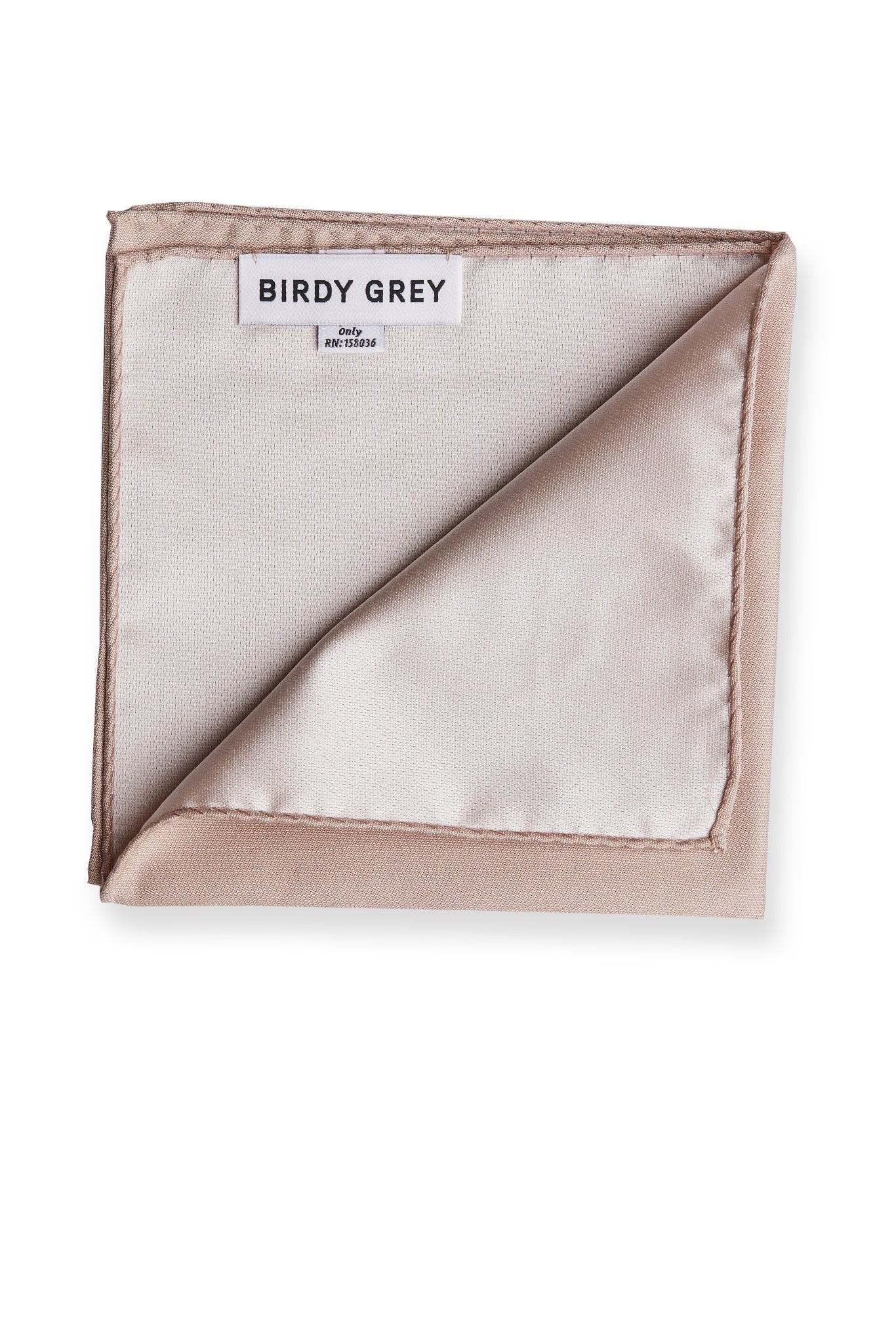 Didi Pocket Square in taupe by Birdy Grey, interior view