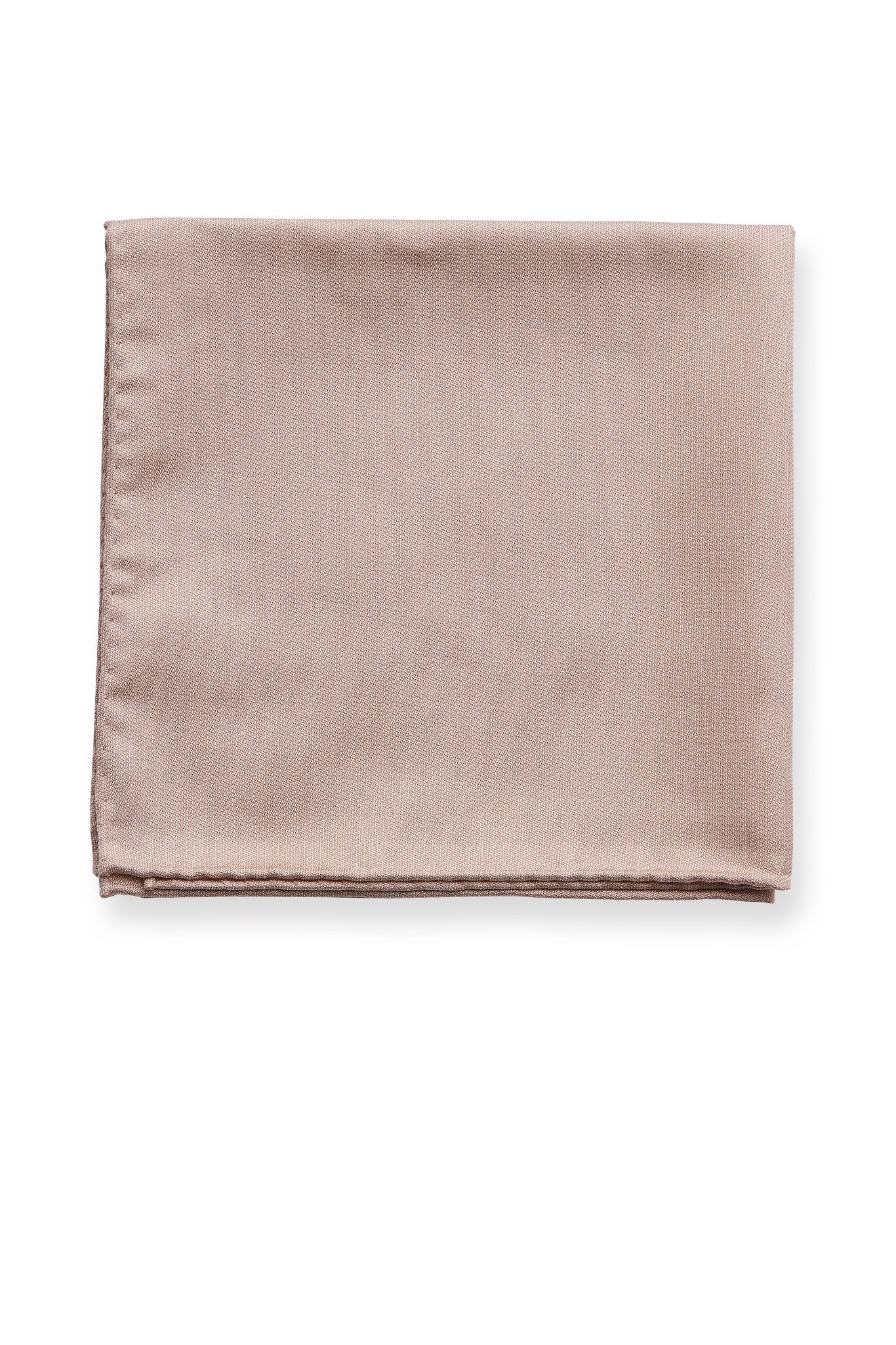 Didi Pocket Square in taupe by Birdy Grey, front view