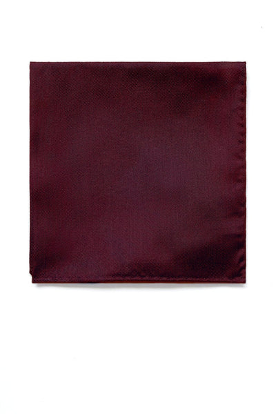 Didi Pocket Square in cabernet burgundy by Birdy Grey, front view