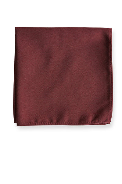 Didi Pocket Square in rosewood by Birdy Grey, front view