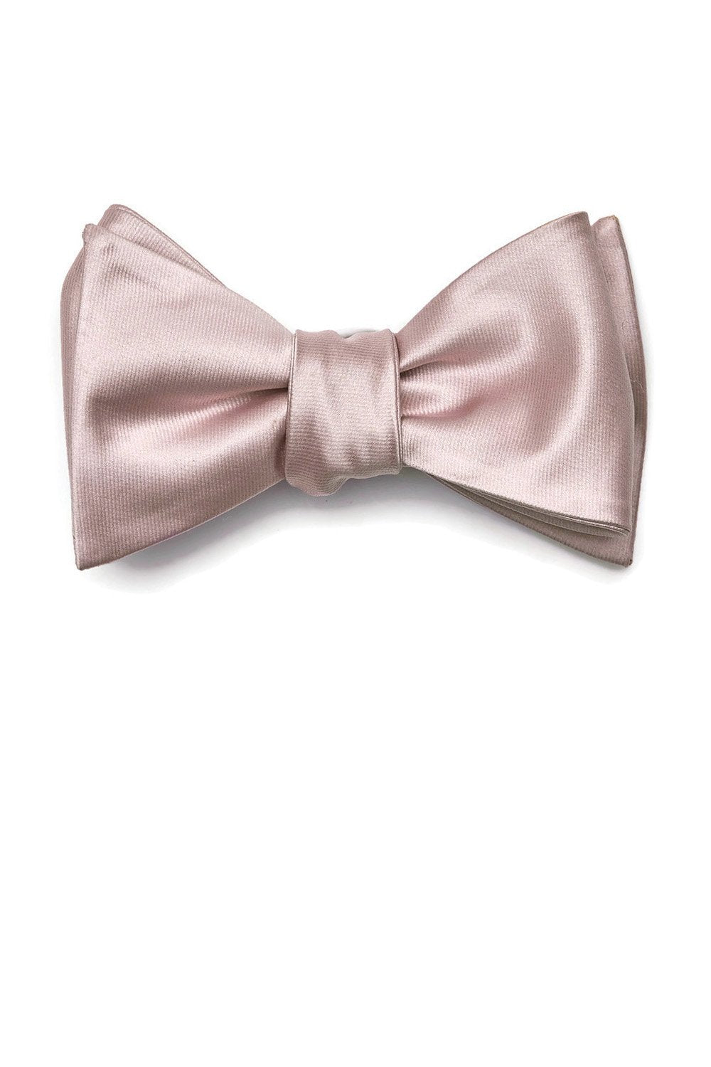 Daniel Bow Tie in mauve sateen by Birdy Grey, front view